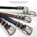 Brenton Genuine Full-Grain Cowhide Leather Dress Belt 1-1/8"(30mm) taper down to 1"(25mm) wide or Belt Strap only