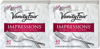 Vanity Fair Impressions Napkins, White - 40 ct - 2 pk