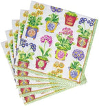 Caspari Primroses Paper Luncheon Napkins - 20 Per Package
