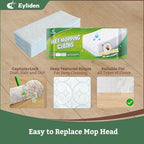 Eyliden 24-Count Disposable Wet Mop Pads Refills, Pre-Moistened with Cleaner Universal for 10 inch Sweeper Mops - Multi-Surface Hardwood, Laminate & Tile Floors