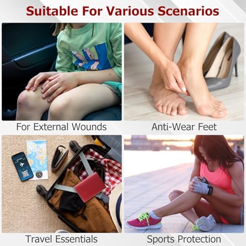 FRCOLOR Heart-Shaped Adhesive Bandages 25pcs, Waterproof Self-Adhesive Wound Patches for Household First Aid and On-the-go Use, Small Creative Bandages for Light Cuts and Scrapes