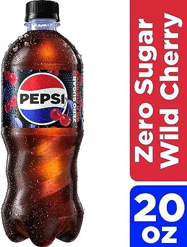 Pepsi Wild Cherry Zero Sugar, 20 Fl Oz Bottle