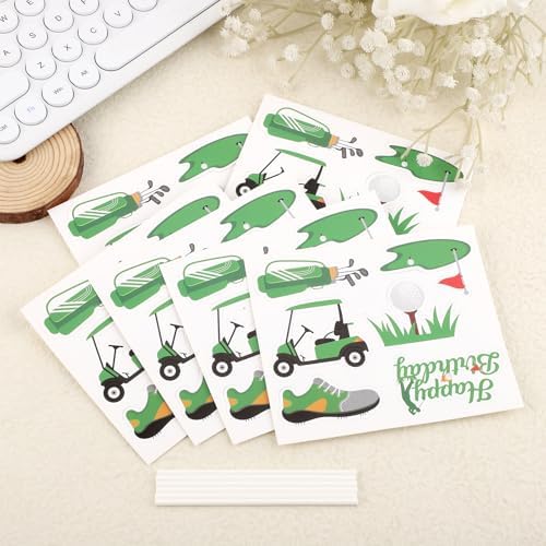 36pcs Golf Cupcake Toppers Kit, Trophy Golf Ball Shoes Carts Bag Lawn Cupcake Picks Golf Sports Themed Birthday Party Supplies Decorations Decor for Men Baby Shower Birthday Gatherings