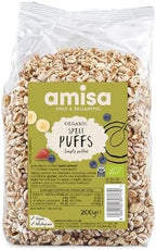 Amisa Organic Spelt Puffs 200 g (Pack of 6)