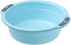 Zerodis Large Capacity Wash Basin with Anti Slip Thicken Plastic Easy to Carry Multi Functional Design for Home Dormitory (Medium)
