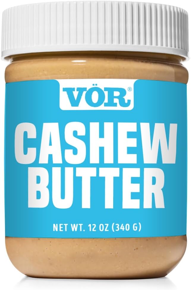 Vör Cashew Butter (12oz) | Single Ingredient | Vegan, Paleo and Keto-Friendly, Gluten-Free