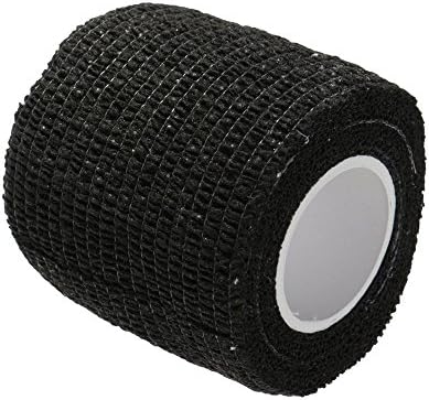 ETOPARS 10 X Self Adhesive Cohesive Wrap Bandages Strong Elastic First Aid Tape Black for Wrist Ankle Sport 2" X 5 Yards
