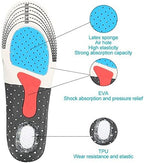 ZJchao Heel Spur Insoles, Gel Work Insoles for Sport and Life, Sweaty Feet Against Pressure Pain Gel Soles for Women & Men(S（35-40 ）)