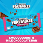 MrBeast Feastables Milk Chocolate Bar, King Size, 10 Count, Creamy Milk Chocolate Candy, Fairtrade Cocoa, 2.1oz Each