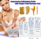 Reflexology Socks with Gloves Tools Set, Foot Massager Socks with 4pc Massage Tool, Socks with Trigger Point Massage Tool, Socks Suitable for Men and Women