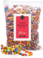 Candy Necklaces Individually Wrapped - 100 Count Bulk Candy Jewelry Party Favors