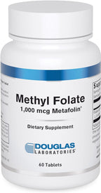 Douglas Laboratories Methyl Folate L-5-MTHF - 1,000 mcg Metafolin - Vitamin B Folate - Supports Homocysteine Metabolism & Fetal Development* - Non-GMO - 60 Tablets