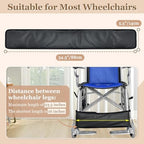 Wheelchair Footrest Belt - Foot Calf Straps Leg Support Safety Feet Rest Belt Transporter Chair Adjustable Disabled Elderly Leg Rest Cushioned Pad to Prevent Feet Slipping-Fill Thick Cotton Leather