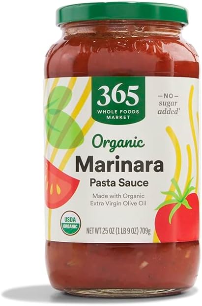 365 by Whole Foods Market, Organic Marinara Pasta Sauce, 25 Ounce