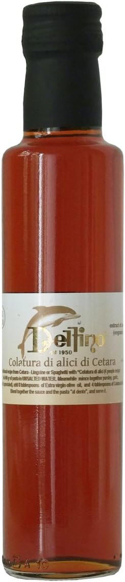 Delfino Cetara Colatura di Alici Anchovy Extract 8.4 Fluid Ounce - Pack of 2
