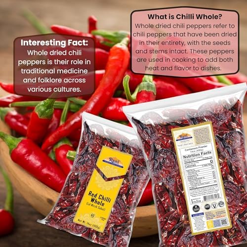 Rani Chilli Whole (Lal Mirch Sabut) 14oz (400g) ~ All Natural | Vegan | No Colors | Gluten Friendly | NON-GMO | Kosher