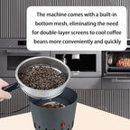 Coffee Bean Cooler Electronic Bean Cooling Machine with 304 Stainless Steel Mesh Two Layers 1.3lb Big Capacity Household Roasting (1 Layer with Handle)