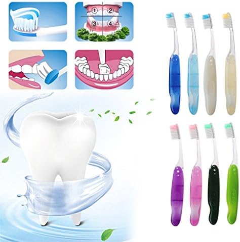1pc Foldable Soft Hair Portable Toothbrush Travel Camping Hiking Outdoor