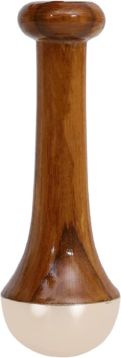 Kansa Wand Face and Foot Massager - Ayurvedic Benefits of Bronze - Restoring Luster Through Detoxification (Small)
