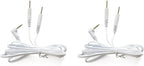 DISCOUNT TENS Brand - Tens Lead Wires, 2.5mm mini-Plug to Two 2mm Pin Connectors (Pack of 2)