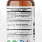 Pura Herba Elderberry Tincture – Organic Elderberry Extract Liquid Drops – Sambucus Herbal Supplement – Immune Support – Elderflower & Elderberry Blend – Alcohol-Free, 2 fl oz