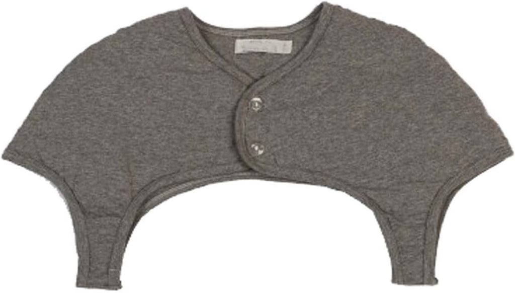 Thicker Shoulder Warmer for Back Neck and Shoulders Pain Relief Arthritis Relief, Keep Warmer Short-Sleeved Cotton Vest, Gery