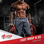 Fitru Premium Arm Trimmers for Men & Women | Sauna Arm Wraps for Flabby Arms Increasing Heat & Sweat During Exercise