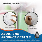 20-Pack with 5 Sizes Reusable, Leak-Proof Caps Flip Top Snap Top Dispenser Perfect for Most Bottles Zero Waste Solution for Home Bathroom-Bottle Emptying Caps Included