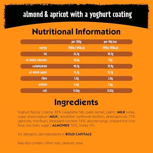 Eat Natural Fruit and Nut Bar with Almond Apricot and Yoghurt Coating, 150 g