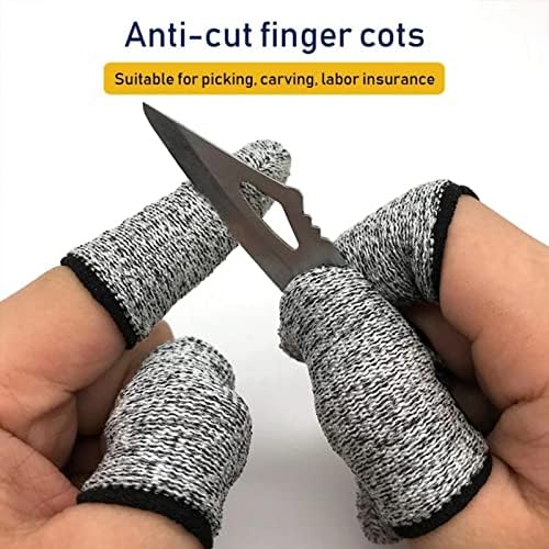 Finger Cots Cut Resistant Protector Finger Covers for Kitchen, Work, Sculpture, Anti-Slip, (100 Pcs)