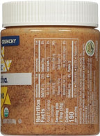 MaraNatha Organic Crunchy Raw Almond Butter, 12 Ounce Jar