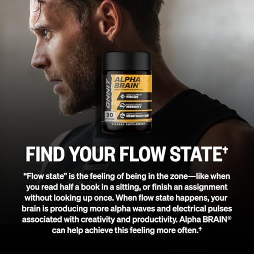 ONNIT Alpha Brain Nootropic Brain Supplement for Men and Women, IGEN Non-GMO Tested, Memory, Mental Clarity, Cognitive Support and Focus Capsules with L-Theanine and Vitamin B6, 30 Count