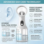 Clear Ease Ear Cleaner, Clearease Ear Wax Removal, Safe Ear Cleaning Device with 4 Pressure Modes & LED Display, USB Rechargeable Water Flushing System for Ear Wax Removal at Home