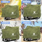 X AUTOHAUX 72"x30"x62" Motorbike Mobility Scooter Cover Waterproof Rain Protection 190T Polyester Green