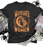 Halloween T Shirt Sanderson Sisters Bed and Breakfast Funny Letter Print Women Short Sleeve Graphic Tees Tops
