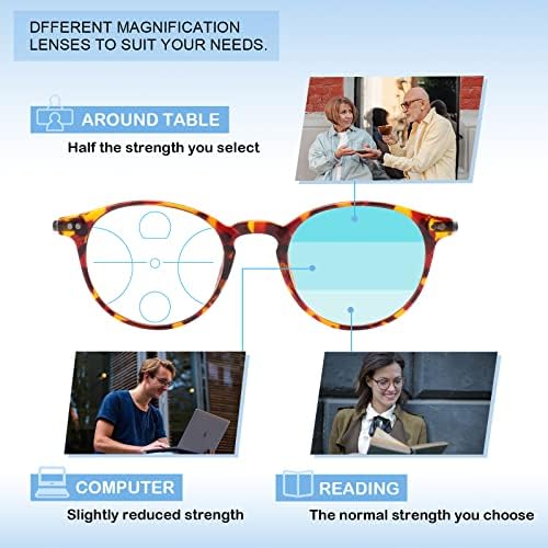 Exquisite Ultra-light Progressive Multifocus Reading Glass Women Blue Light Blocking Multifocal Readers