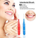 Interdental Brush (50 Counts) River Lake Toothpick Cleaners,Tooth Flossing Head Oral Dental Hygiene Brush,Tooth Cleaning Tool