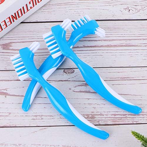 3pcs Cleaning Brush Tool Brush False Cleaning Tool Double Sided Toothbrush