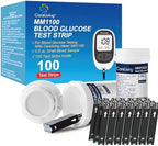 MM1100 Blood Glucose Test Strips, for Diabete Sugar Testing, 100 Count