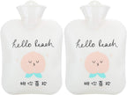 Warm Water Bag Large Cute Portable Cartoon Hot, Leakproof PVC Hand Warmer for Winter and Autumn with Heat Therapy, Suitable for Relieving Pain