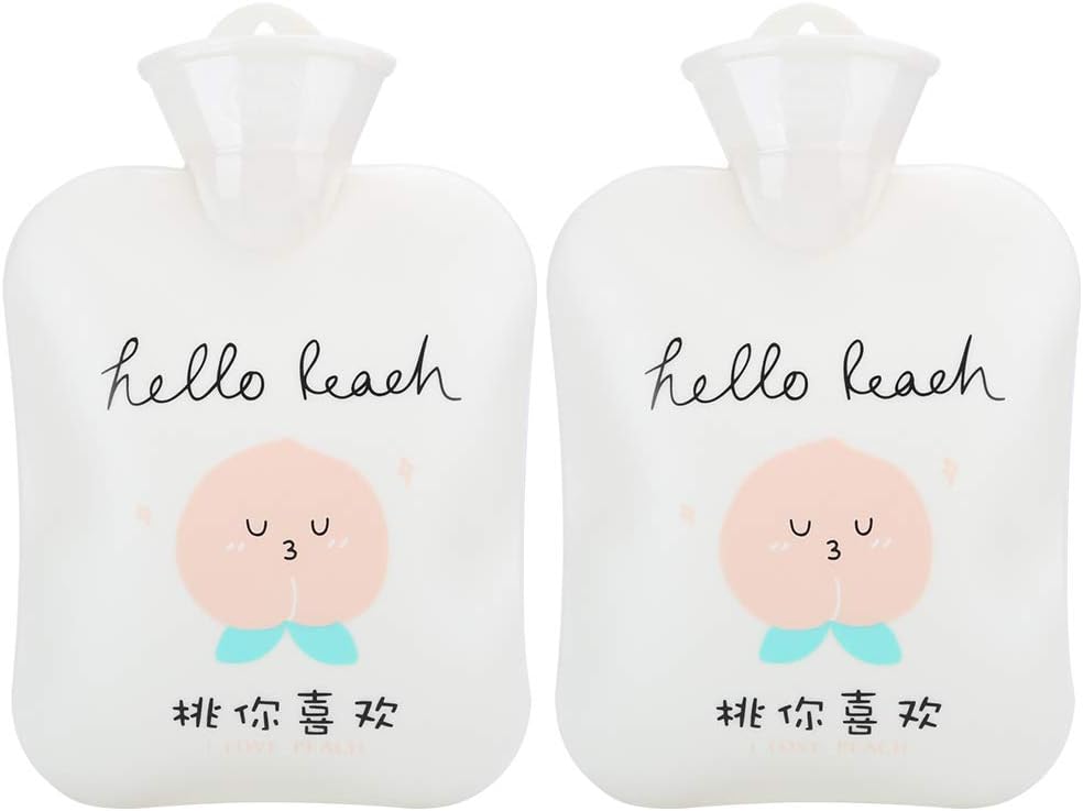 Warm Water Bag Large Cute Portable Cartoon Hot, Leakproof PVC Hand Warmer for Winter and Autumn with Heat Therapy, Suitable for Relieving Pain