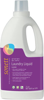 Sonett Organic Laundry Liquid Detergents Soap All Textiles (Lavender, 1 Count) Certified Organically Grown