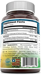 Calcium Magnesium Zinc + Vitamin D3 Tablets- Promotes Strong Bones & Teeth, Support Nerve & Muscle Function* (300 Count)