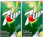 7/ UP SUGAR FREE LEMONLIME ON THE GO 6 DRINK MIX PACKETS ( 2 BOXES )