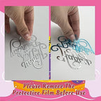 10 PCS Silver Happy Birthday Acrylic Cake Toppers Mirrored Side Cake Decorations Inserts 10 Styles