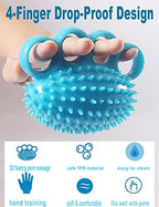 Hand Grip Strengthener Finger Exerciser Training Ball for Patient Recovery Elderly Stroke Arthritis Physical Therapy Anxiety Stress Relief Pressure Squeeze for Yoga Athletes Musicians Muscles Massage
