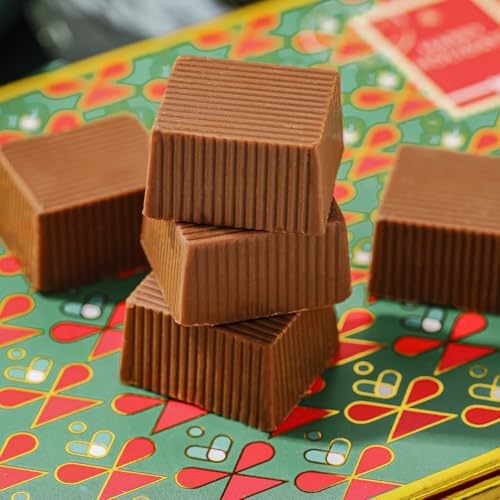 Christmas Card Gift, Holiday Chocolate Card Greeting Box, 9 Individually Wrapped Chocolates, Food Sweets Candy, Stocking Stuffer for Men, Women, Children, Bonnie and Pop