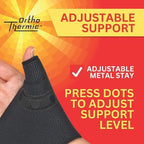 North Coast Medical OrthoThermic™ Warm CMC Thumb Brace — Non-Slip Thermal Restriction Splint for Arthritis, Stiffness & Tendinitis Relief - Black, Right Hand, Medium (7 to 8 inches)