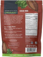 Viva Naturals Organic Cacao Nibs, Unsweetened, 1 LB (454 g), Keto Friendly, Vegan, Non-GMO, Gluten-Free Chocolate Chip Substitute