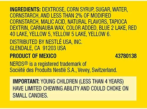 Nerds Big Chewy Candy, 6 Ounce, Pack of 12